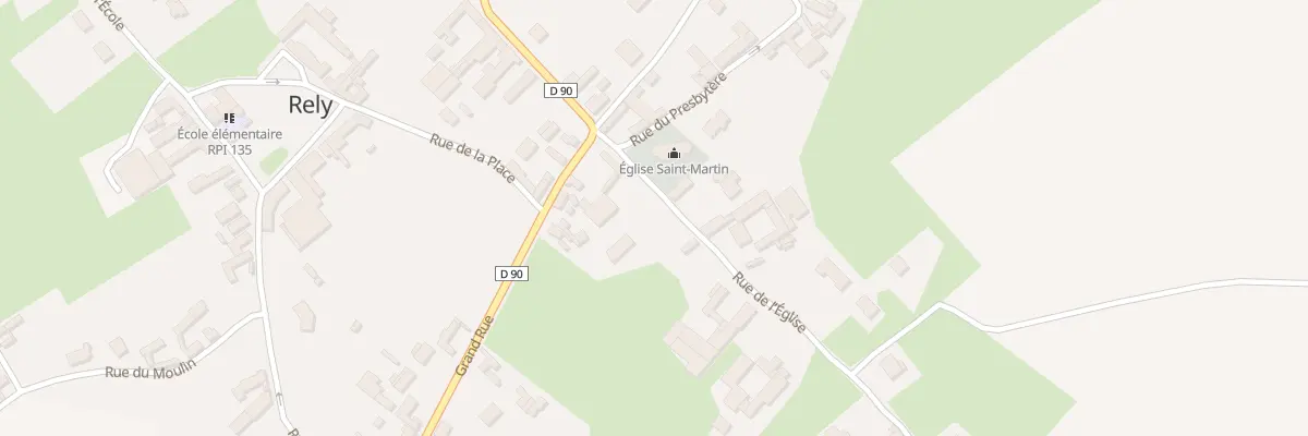 Plan du 2B Rue de l’Eglise à Rely