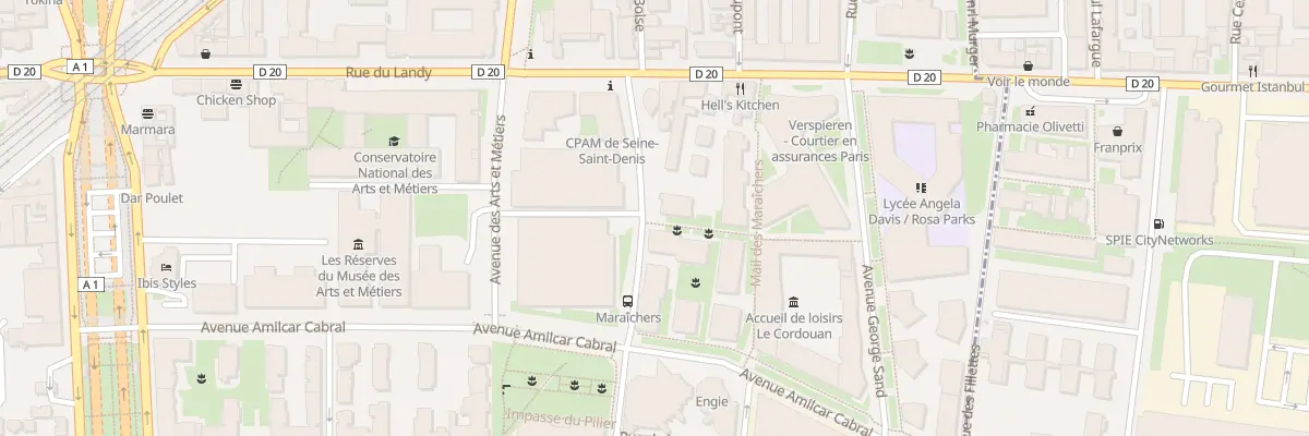 Plan du 5 Che Abel Tissot à Saint-Denis