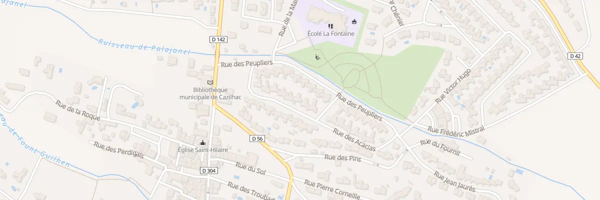 Plan du 18 Rue des Acacias à Cazilhac