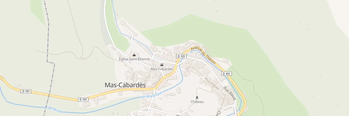 Plan du 1 Av du Théron à Mas-Cabardès