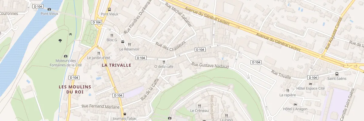 Plan du 66 Rue Trivalle à Carcassonne