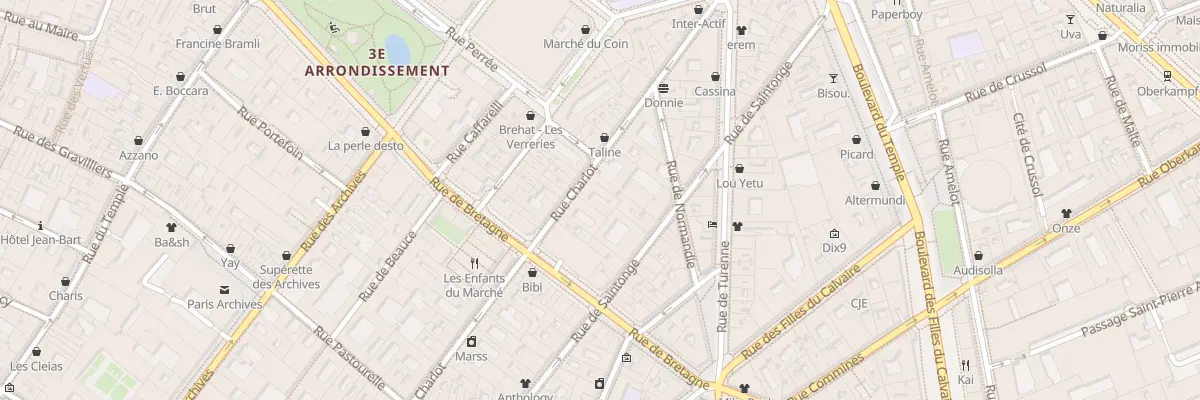 Plan du 54 Rue Charlot à Paris 3e Arrondissement