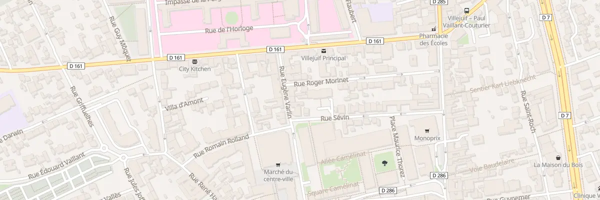 Plan du 9 Rue Eugène Varlin à Villejuif