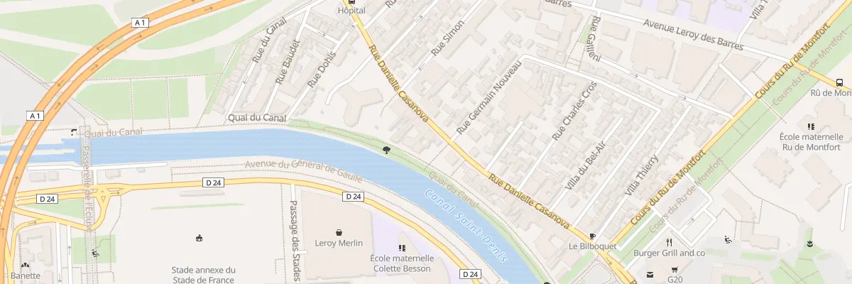 Plan du 76 Rue Danielle Casanova à Saint-Denis
