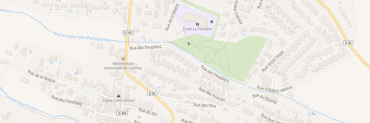 Plan du 17 Rue des Peupliers à Cazilhac