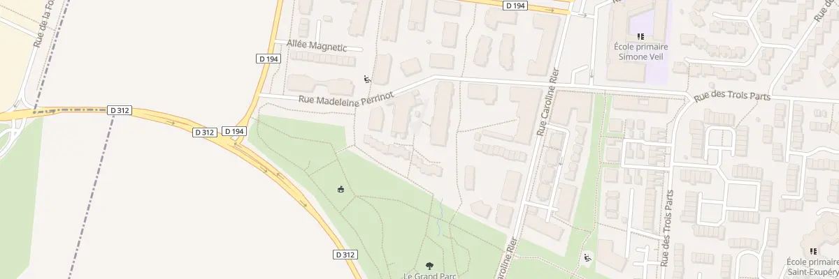 Plan du 11 Rue Madeleine Perrinot à Bondoufle