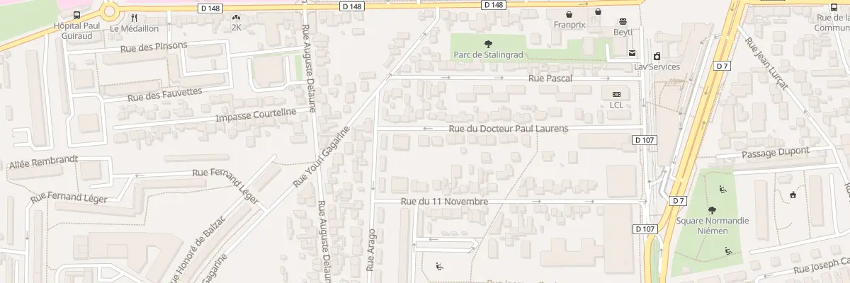 Plan du 43 Rue du Dr Paul Laurens à Villejuif