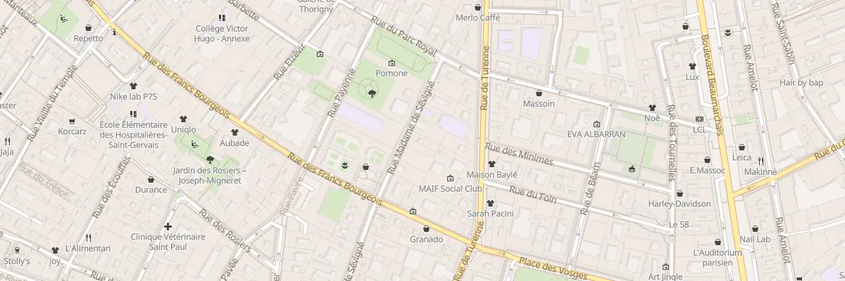 Plan du 44 Rue Madame de Sévigné à Paris 3e Arrondissement
