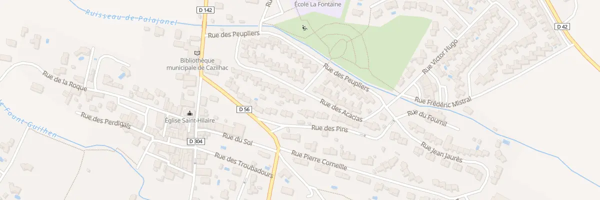 Plan du 23 Rue des Acacias à Cazilhac