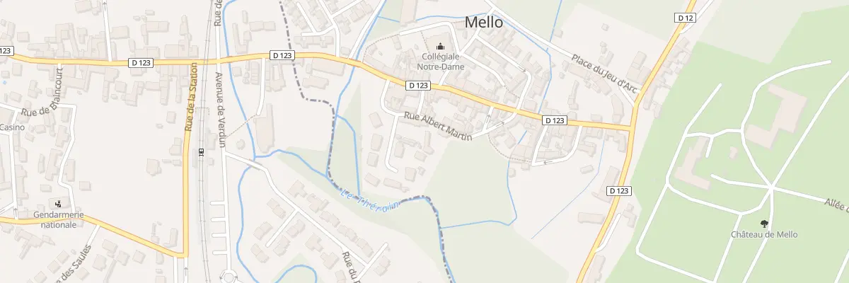 Plan du 9 Rue Albert Martin à Mello