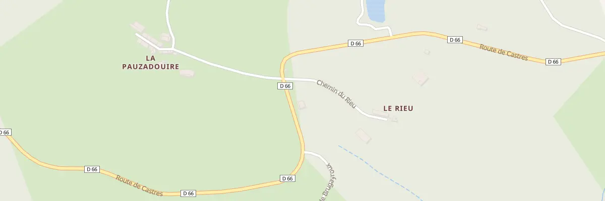 Plan du 3405 Rte de Castres à Saint-Salvy-de-la-Balme