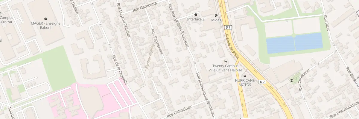 Plan du 36 Rue Jean-jacques Rousseau à Villejuif