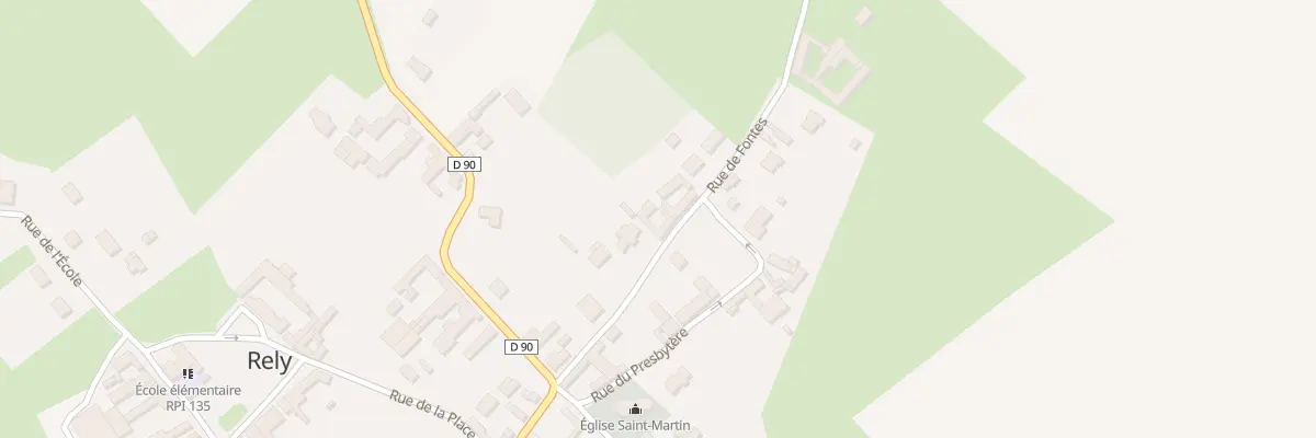 Plan du 2 Rue de Fontes à Rely