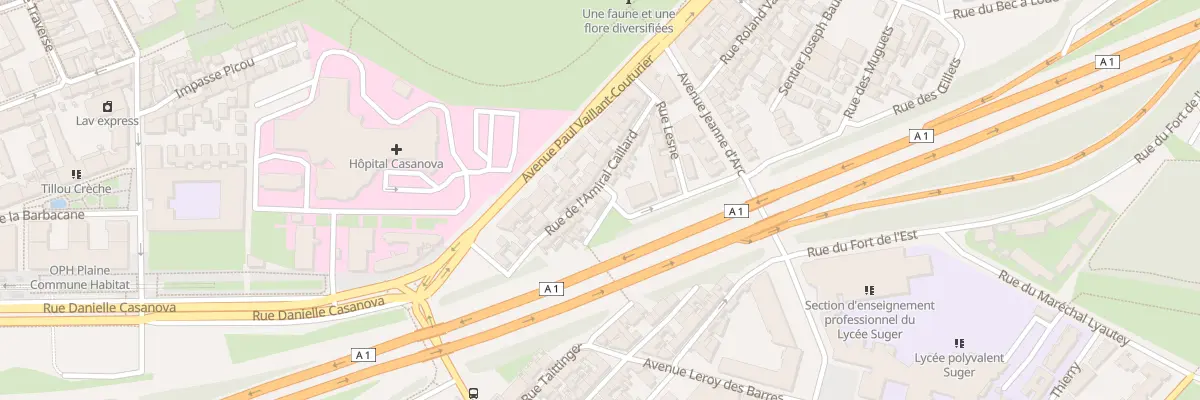 Plan du 18 Rue de l’Amiral Caillard à Saint-Denis