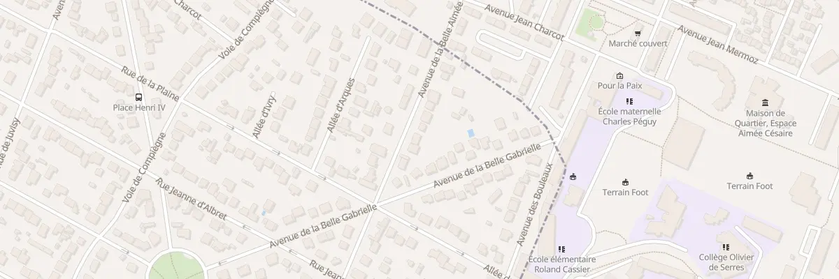 Plan du 34 Av de la Belle Aimée à Morsang-sur-Orge