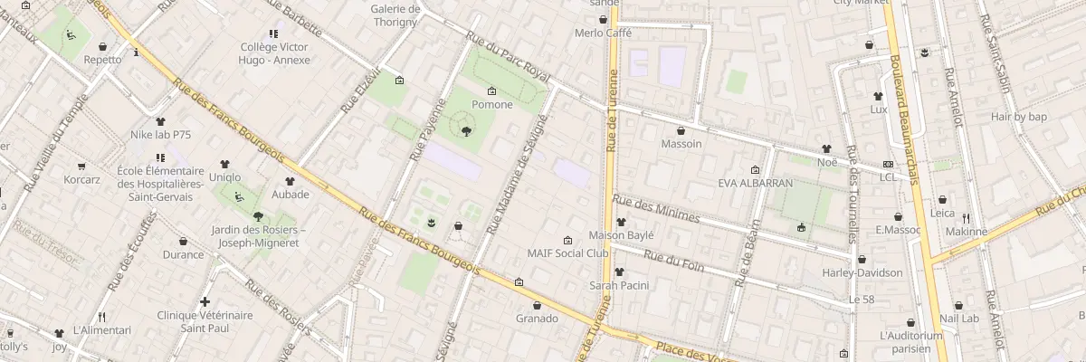 Plan du 46 Rue Madame de Sévigné à Paris 3e Arrondissement