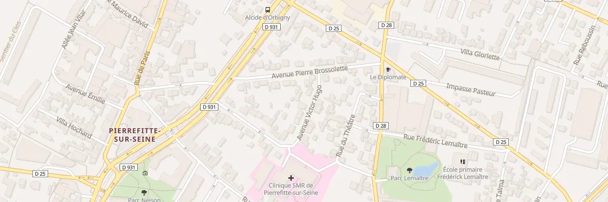 Plan du 33 Av Victor Hugo à Saint-Denis