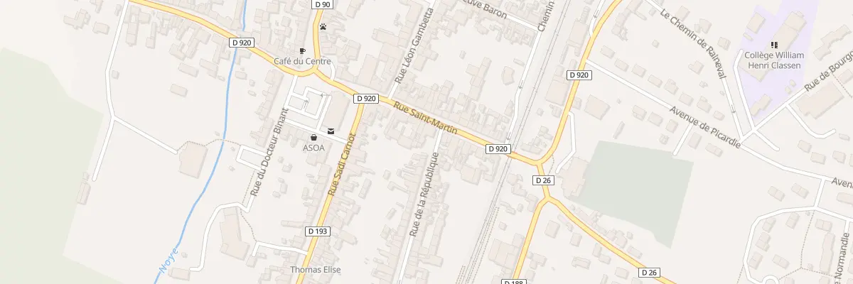 Plan du 42 Rue St Martin à Ailly-sur-Noye