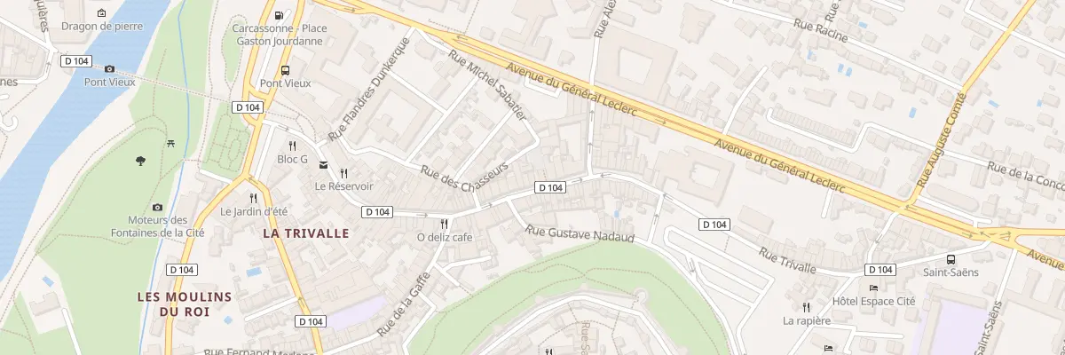 Plan du 71 Rue Trivalle à Carcassonne