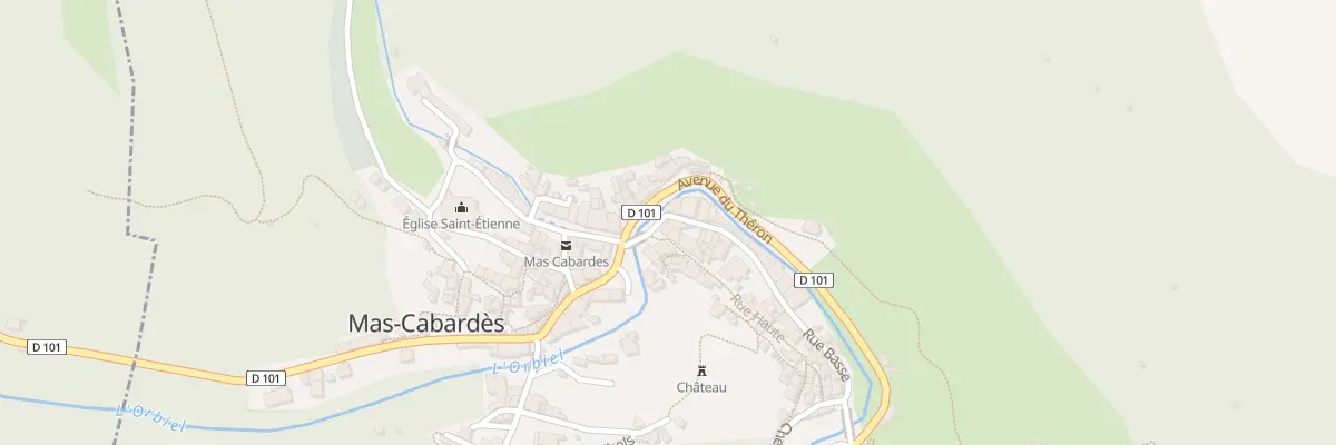 Plan du 45 Le Village à Mas-Cabardès