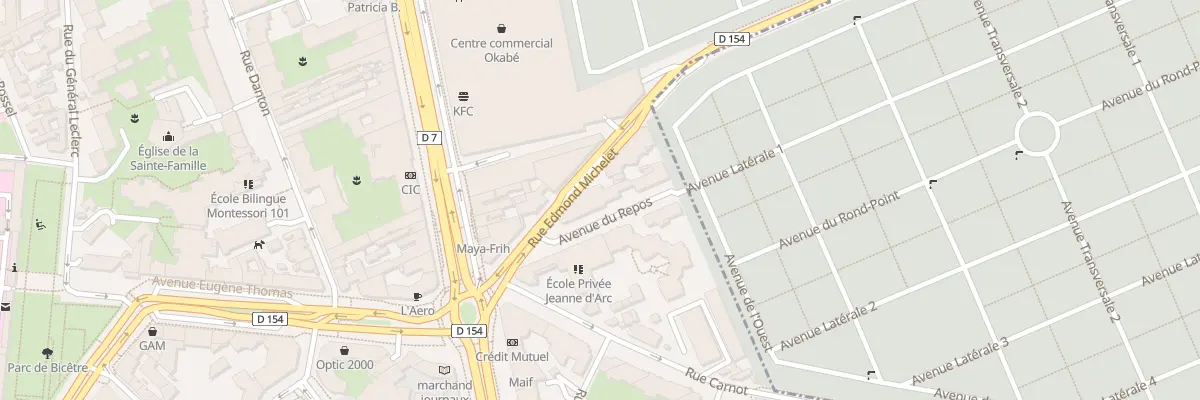 Plan du 2 Rue Edmond Michelet au Kremlin-Bicêtre
