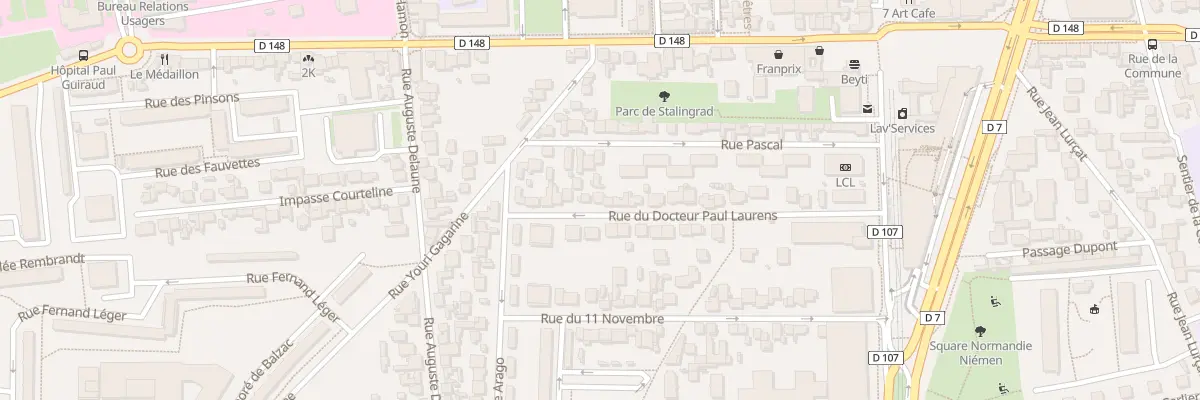 Plan du 26 Rue du Dr Paul Laurens à Villejuif