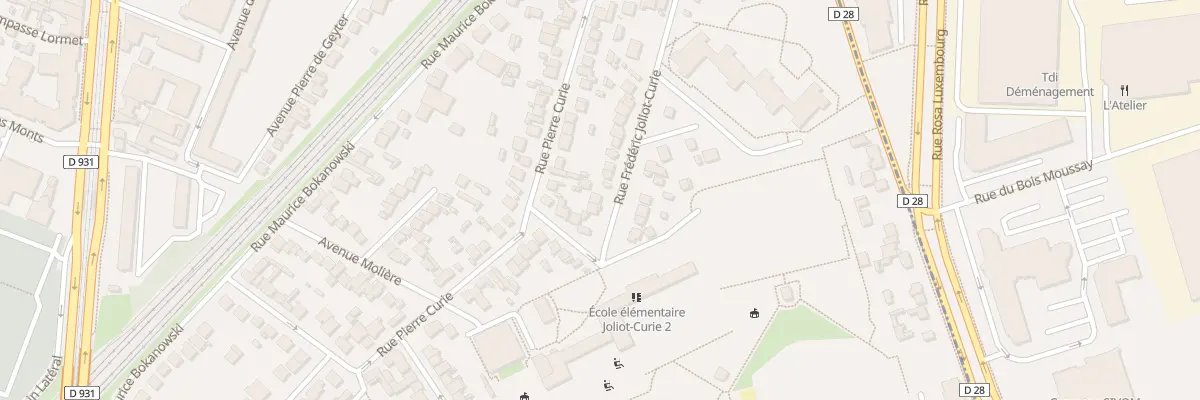 Plan du 11 Rue F Joliot Curie à Saint-Denis