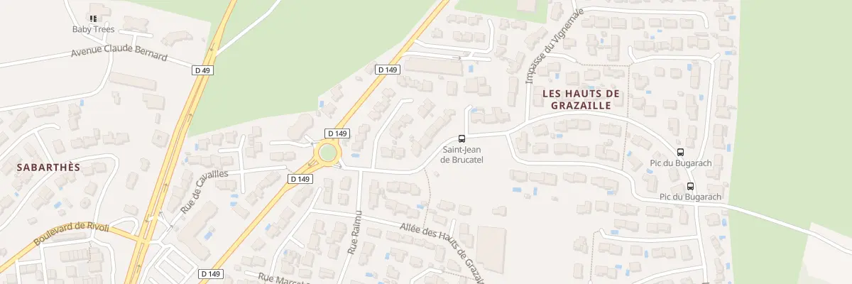 Plan du 106 Rue St Jean de Brucatel à Carcassonne