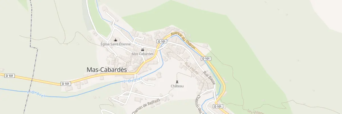 Plan du 77 Le Village à Mas-Cabardès