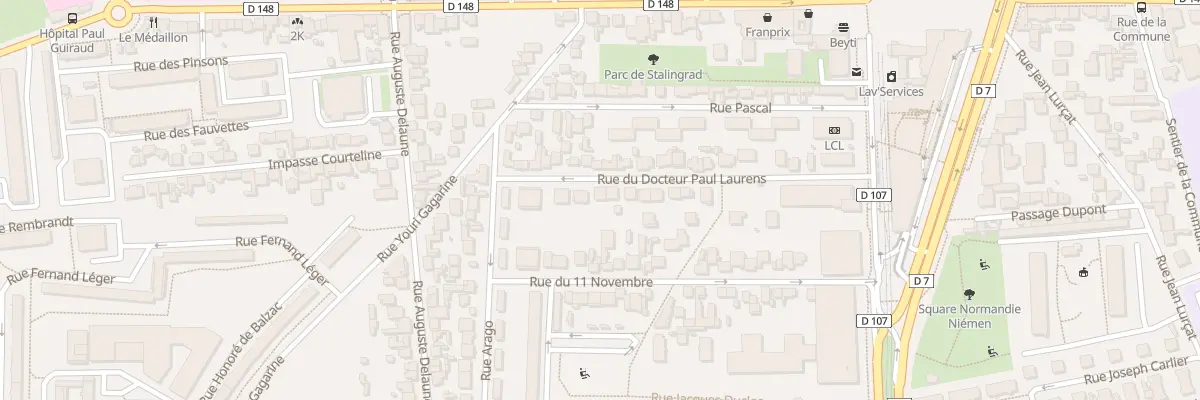 Plan du 37 Rue du Dr Paul Laurens à Villejuif