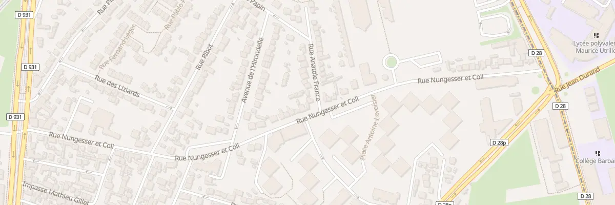 Plan du 71 Rue Nungesser et Coli à Saint-Denis