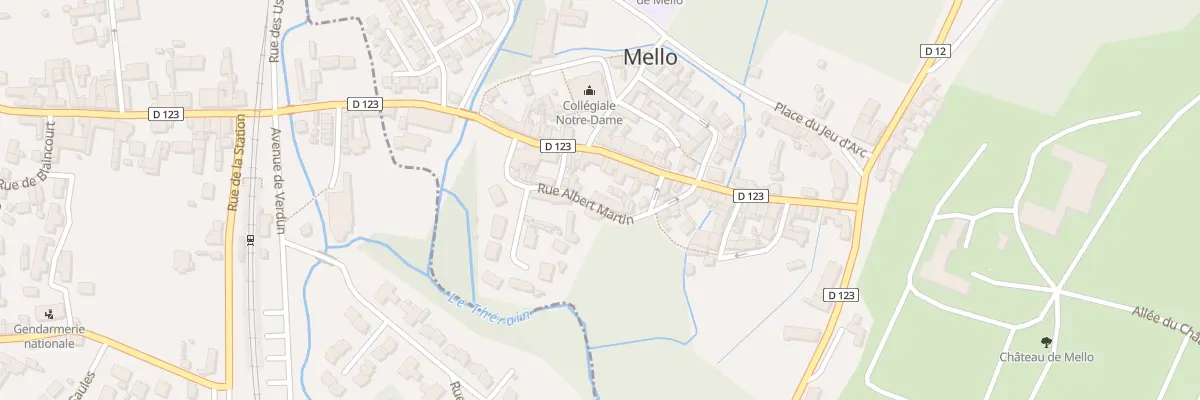 Plan du 8 Rue Albert Martin à Mello