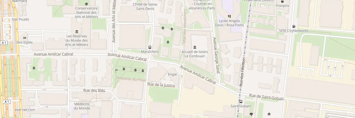 Plan du 4 Che Abel Tissot à Saint-Denis