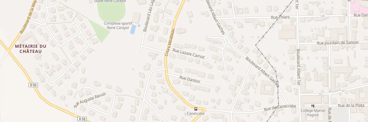 Plan du 6 Rue Lazare Carnot à Aussillon