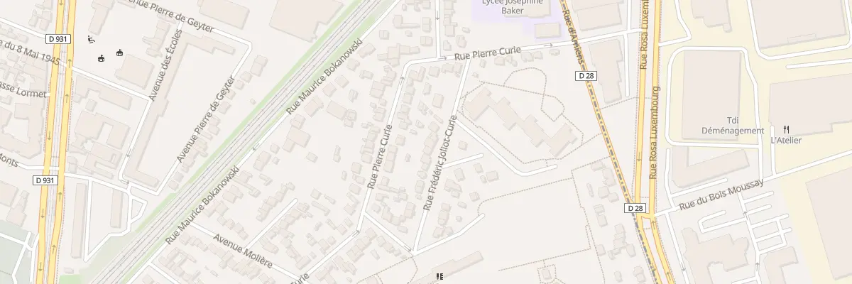 Plan du 27 Rue F Joliot Curie à Saint-Denis