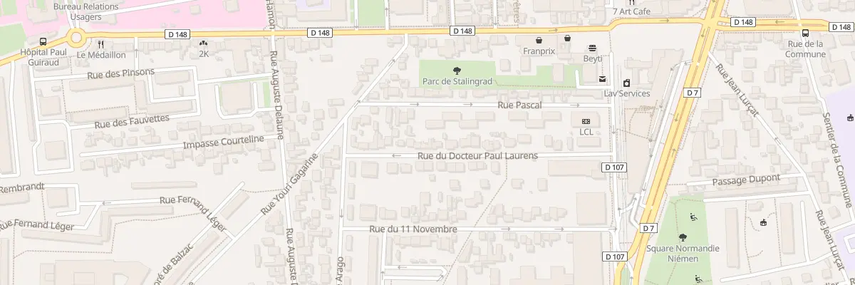 Plan du 22B Rue du Dr Paul Laurens à Villejuif