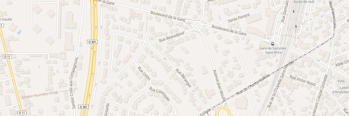 Plan du 18 Rue Béranger à Saint-Brice-sous-Forêt