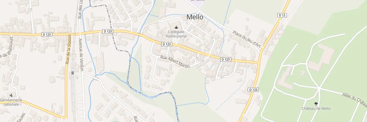 Plan du 6 Rue Albert Martin à Mello