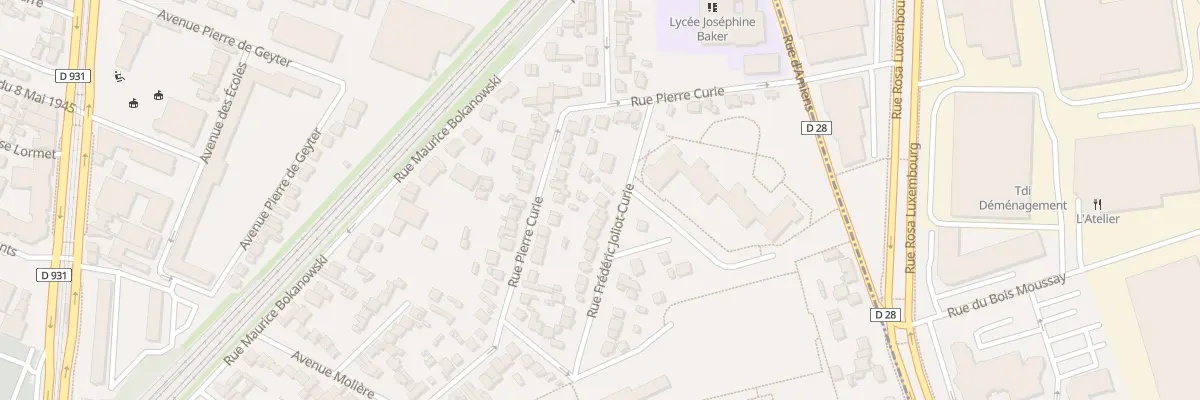 Plan du 31 Rue F Joliot Curie à Saint-Denis