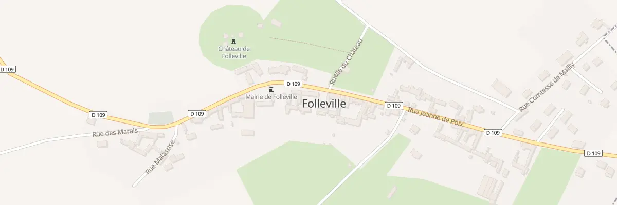 Plan du 3 Rue Jeanne de Poix à Folleville