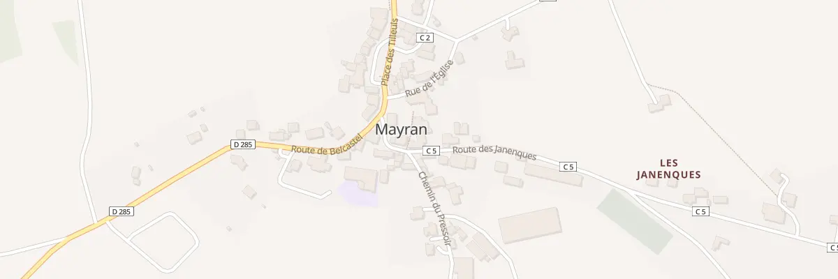 Plan du 3 Rte des Janenques à Mayran