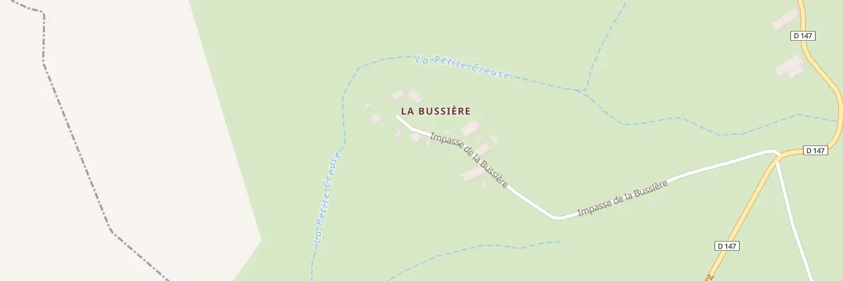 Plan du 5398 La Bussiere à Treignat