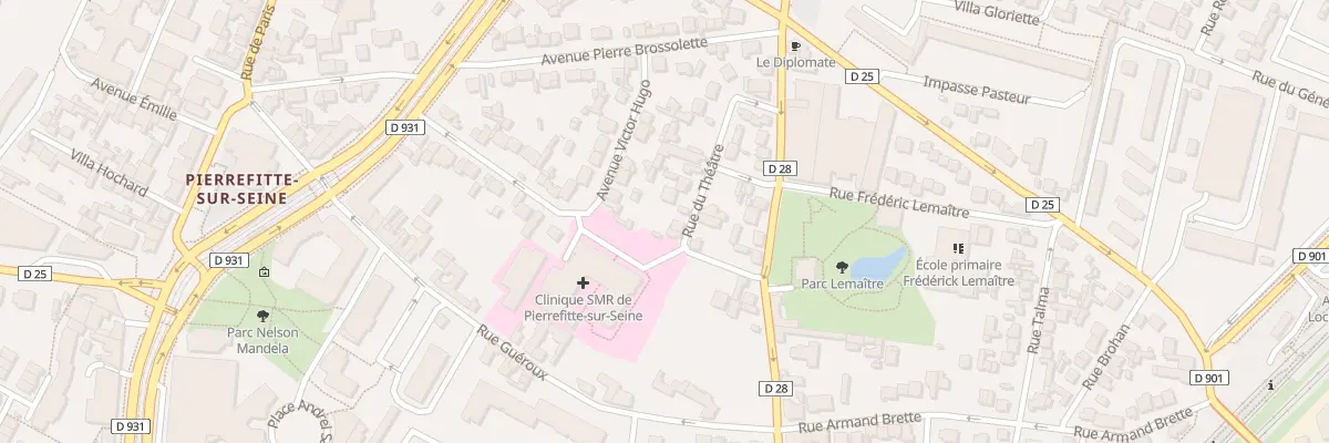 Plan du 22B Rue du Théâtre à Saint-Denis