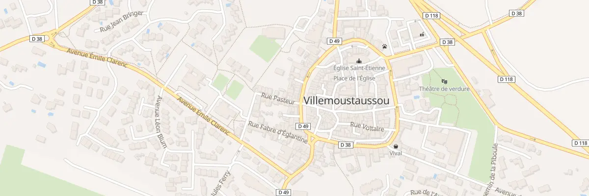 Plan du 21 Rue Pasteur à Villemoustaussou