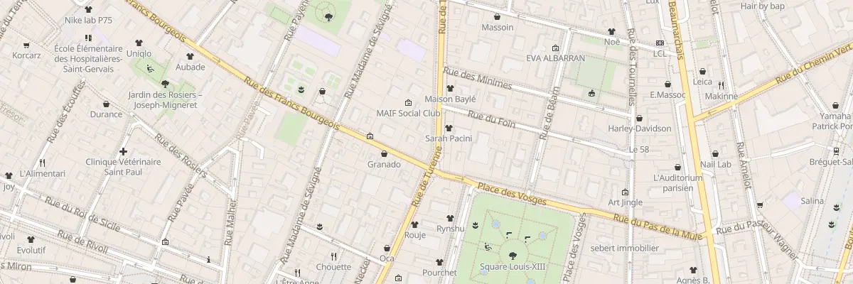 Plan du 33 Rue de Turenne à Paris 3e Arrondissement