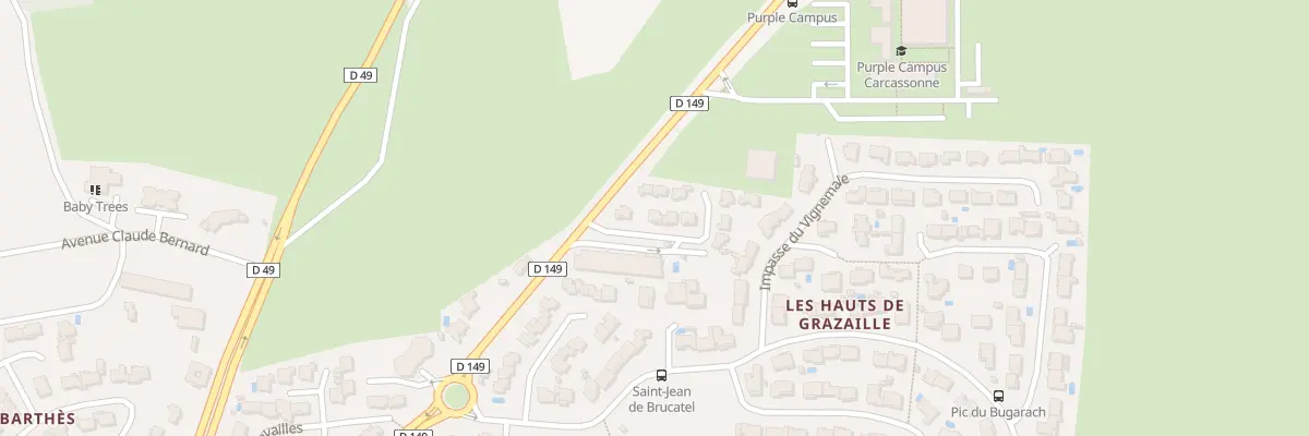 Plan du 7 Rue du Mont Saint Bres à Carcassonne