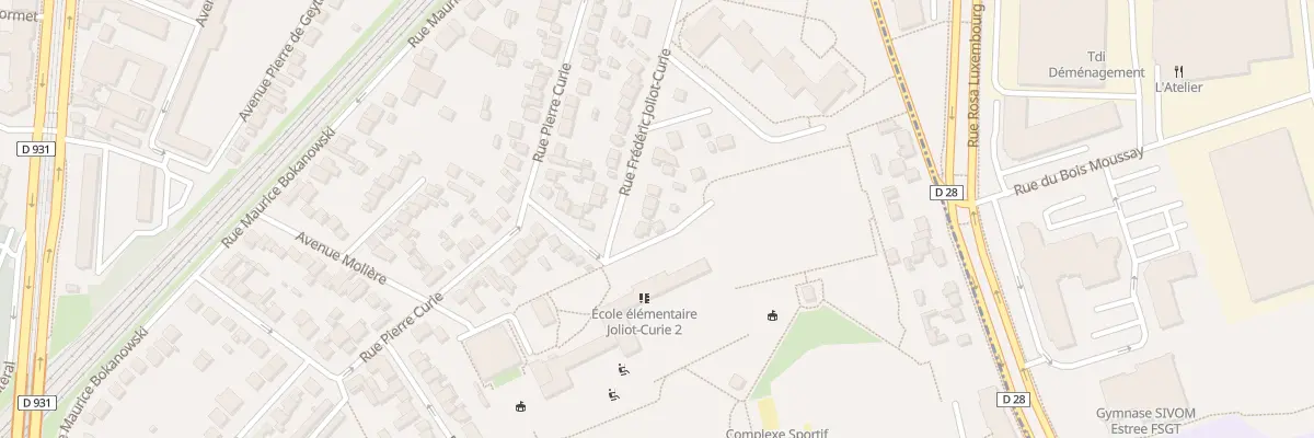 Plan du 14 Rue F Joliot Curie à Saint-Denis