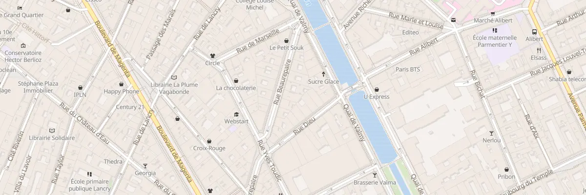 Plan du 24 Rue Beaurepaire à Paris 10e Arrondissement