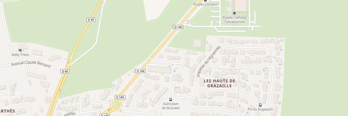Plan du 9 Rue du Mont Saint Bres à Carcassonne