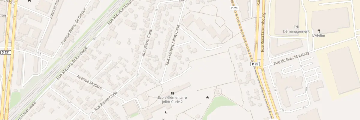 Plan du 22 Rue F Joliot Curie à Saint-Denis